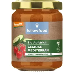 followfood Gemüse Mediterran Aufstrich demeter