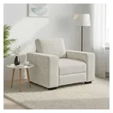 vidaXL Sessel Creme 100x77x82 cm Samt
