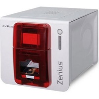 Evolis Kartendrucker Zenius Expert, rot, einseitiger Druck, USB, Ethernet