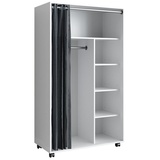 Vicco Kleiderschrank Doros, Weiß 100 x 168 cm