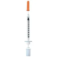 BD Spritzen Micro-Fine+, U-100, steril, 0,5ml, 3-teilig, mit 0,3 x 8mm Kanüle, Einweg, 100 Stück