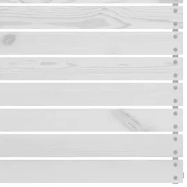 vidaXL 3-tlg. Garten-Lounge-Set Massivholz Kiefer Weiß