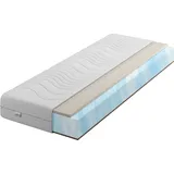 Matratze Schaumstoffmatratze H2 H4 Silver Aqua Foam + Latex Coconut Zweiseitig IZER Matratze 140x200 Komfor 16cm Wendematratze Rollmatratze Schaumm...