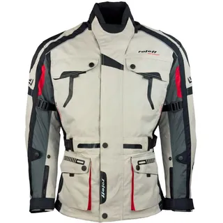 ROLEFF RACEWEAR Roleff Motorradjacke mit Sicherheitsstreifen, schwarz