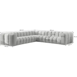 Fun Möbel Ecksofa SOLVIE XL in Moly