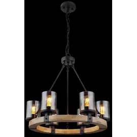 GLOBO 6-flg. 59 cm lila schwarz braun