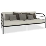 vidaXL Tagesbett-Rahmen Schwarz Metall 90x200 cm618442