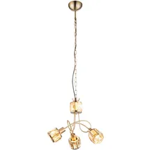GLOBO Hängeleuchte 1-flg. E14 130 cm antik goldfarben