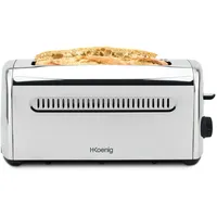 H.koenig Toaster 4 Scheiben, Edelstahl...