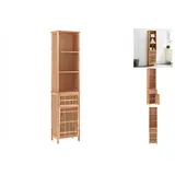 vidaXL Badschrank 42x29x82 cm Massivholz Nussbaum