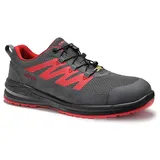 ELTEN Sicherheitshalbschuh Marten Xxsports Grey-Red Low Esd S1 Gr. 42