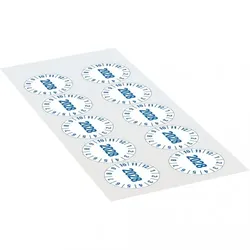 Dreifke® Prüfplakette 2028, weiß, Folie, m.Spezialkl., Oberflächenschutz, Ø 35mm, 10 Stk.