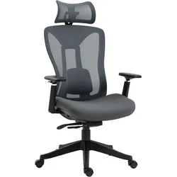 Vinsetto Bürostuhl Mesh (Polyester), Kunststoff, Schaumstoff, Nylon, MDF