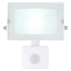 GLOBO Außenleuchte Aluminium Glas 13,0 cm inkl. Bewegungsmelder weiß