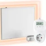 Viesta F300 Infrarotheizung Wandheizung - Infrarotheizung 300W mit Thermostat - Wifi Steuerung - Infrarotheizung Panel für Wandmontage - Infraro...
