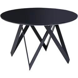 Esstisch OXHILL Schwarz 120 cm 120 cm