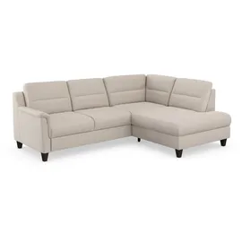sit&more Ecksofa SIT & MORE "Farö L-Form", grau (elephant), B:251cm H:90cm T:187cm, Sofas, Ecksofa, inklusive Federkern, wahlweise mit Bettfunktion und Bettkasten
