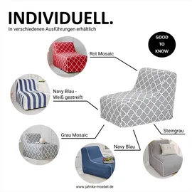 Jahnke Loungesessel JAHNKE "AIR LOUNGE", blau (navy blau), B:60cm H:70cm T:90cm, Sessel, aufblasbar, Indoor & Outdoor, 60 cm Sitztiefe