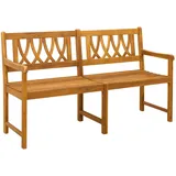 vidaXL Gartenbank 150 x 55,5 x 90 cm Braun