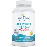 Nordic Naturals, Ultimate Omega-3 + CoQ10, 120 glutenfreie Softgels, 1280mg Omega-3 je Dosis, Sojafrei, GMO frei, Geschmacksneutral