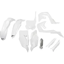 UFO PLAST Full Kit WEISS für Kawasaki KXF 450 2019-2023 Schutzblech und Gabelschutz