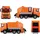 Lena LENA® Giga Trucks, Müllwagen Arocs mit Aufklebern, L/B/H 71x29x37 cm