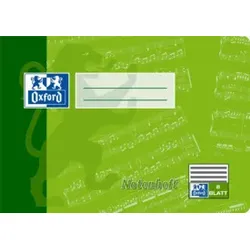 OXFORD Notenheft A5 8BL ohne Hilfslinien 100050394