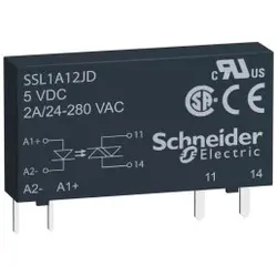Schneider Electric SSL1A12JDR Halbleiterrelais, steckbar, E: 3-12 VDC, A: 24-280 VAC, 2 A, momentan.  - 12 Stück