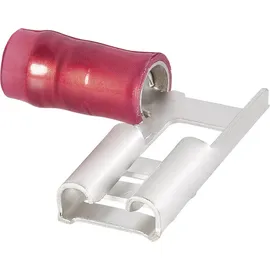 TE Connectivity 156667-1 Flachsteckhülse Steckbreite: 6.3 mm Steckdicke: 0.8 mm 90 Teilisoliert Rot
