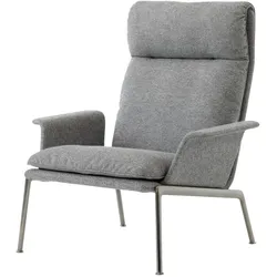 &Tradition Muno LN17 High Back Lounge Chair, chrom / hallingdal 0126