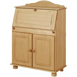 Home Affaire Sekretär HOME AFFAIRE "Mette, Schreibtisch im Landhausstil", beige (natur gebeizt, gewachst), B:82cm H:107cm T:39cm, Sekretäre, Sekretär, aus Massivholz, Breite 82 cm