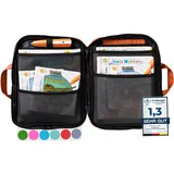 bunnyboo TipToi Tasche - [DAS ORIGINAL] - Platz für bis zu 8 Bücher - mit Einsatz für Tiptoi Stift, TipToi Kabel und Batteriefach - gehört in jedes Starterset TipToi (Orange)