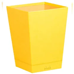 Rhodiarama Papierkorb aus Kunstleder, 27x27x32cm - Narzisse 318926C