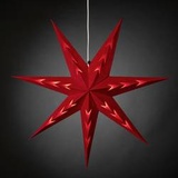 Konstsmide 5953-550 Weihnachtsstern Stern rot