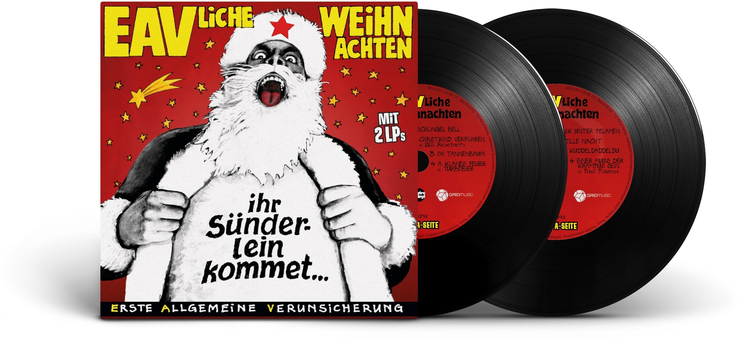 EAVliche Weihnachten - Ihr Sünderlein kommet (2 LPs) (Vinyl) - Erste Allgemeine Verunsicherung. (LP)