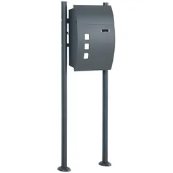 HOMCOM Briefkasten verzinkter Stahl