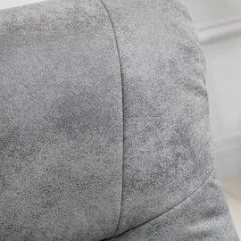 Homcom Relaxsessel mit Hocker Mikrofaser 100 x 100 x 100 cm