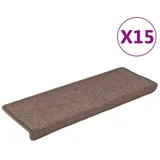 vidaXL Stufenmatten 15 Stk. 65x21x4 cm Braun