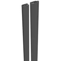 GROJA Zaun-Set 180 x 0 cm Anthrazitgrau/Aluminium