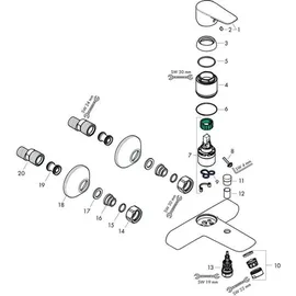 Hansgrohe Talis E AP, mattweiß
