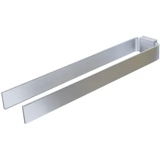 Designfabrik Hamburg Handtuchhalter zweiarmig Silber 42 cm
