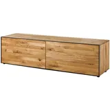 Massivmoebel24 Starnberg Lowboard 200x53x55 cm Natur Geölt Beige Massivholz