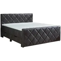 Möbel Kraft Boxspringbett 180 x 200 cm H3 Grau