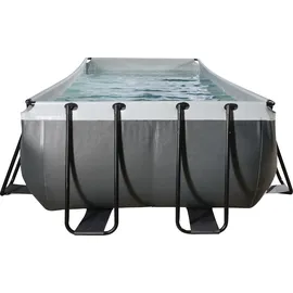 EXIT TOYS Black Leather Pool 400 x 200 x 122 cm inkl. Filterpumpe