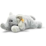 Steiff Soft Cuddly Friends Elna Elefant - 28 cm - Kuscheltier für Kinder – kuschelig & weich - waschbar – hellgrau (064074)