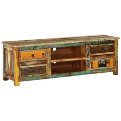 vidaXL TV-Schrank Altholz 4 Schubladen
