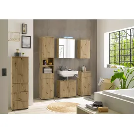 BASIC by Balculina Hängeschrank BASIC BY BALCULINA "Spice, Badezimmerschrank BxTxH 40x67x23 cm", beige (artisan), B:40cm H:67cm T:23cm, Holzwerkstoff, Schränke, Hängeschrank, Breite 40 cm, Griffmulden