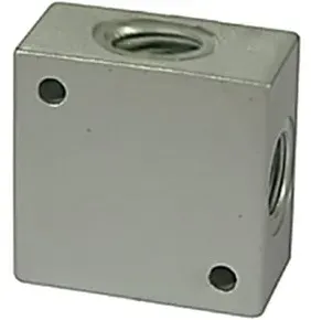 Riegler Kreuz-Verteiler, G 3/8 Aluminium, SW 25