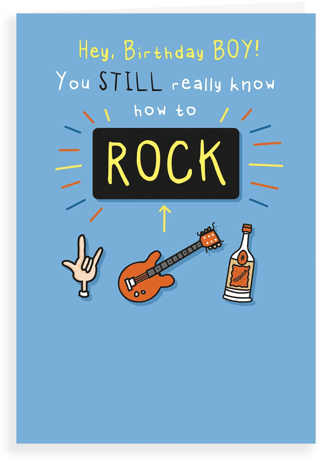 Regal Publishing Humorvolle lustige Geburtstagskarte Know How to Rock, 17,8 x 12,7 cm