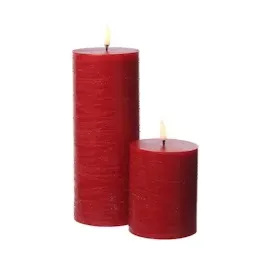 uYuni LED Kerze PIA 10 cm rot
